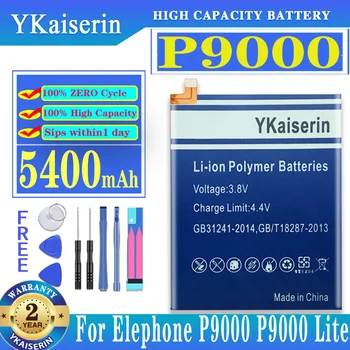 YKaiserin Za Elephone P 9000 Baterije YKaiserin 5400mah Zamenjava Back-up Baterija za Elephone P9000 Lite P9000Lite Batteria