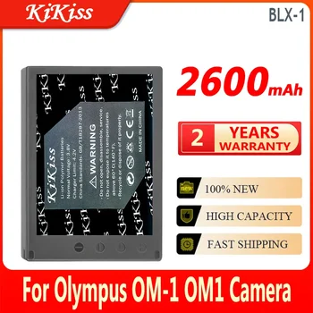 KiKiss Li-ionska Baterija BLX-1 BLX1 2600mAh Za Olympus OM-1 OM1 Fotoaparat Bateria