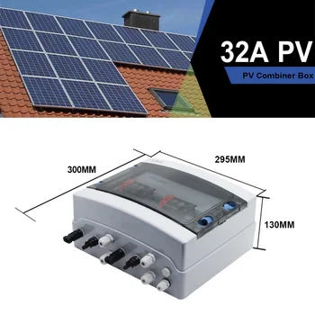 Sončne Fotonapetostne PV Combiner Polje 32A 2 String 550V DC odklopnika Za Sončne celice, IP65 Vodotesen Polje Sončne Energije Accessor