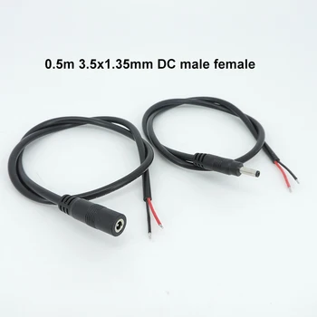 3.5x1.35 mm DC priključek za kabel DC Vtič z razširitvijo žice DC ženski in Moški Jack adapter A07