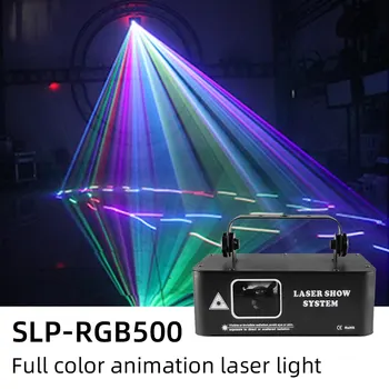 RGB Laser 500MW Žarek Linijo, Skener, Projektor DMX Strokovno Disco DJ svate Bar Klub Stopnji Svetlobe