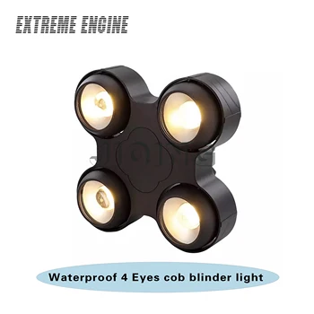 4 Oči Nepremočljiva COB Blinder Luči z Letom primeru možnost 400W Štiri Oči 4x100W COB Led Publiko, Luči DMX Stopnji Svetlobe Twocolor