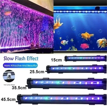 Akvarij Mehurček Svetlobe LED Visoke Kakovosti Vodnih Zračni Mehurček Oksigenacijo Lučka Nepremočljiva Pisane Luči Fish Tank Dekoracijo