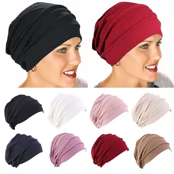 Bombaž Spanja Kape Izpadanje Las Headscarf Beanies Glavo Ovijte Kemo Klobuk Ženske Turban Klobuk Muslimanskih Hijabs