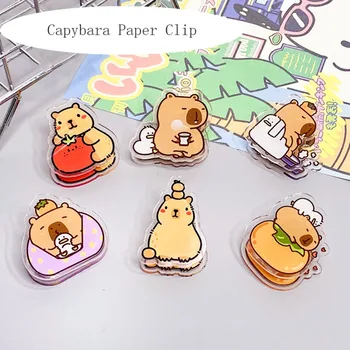 Capybara Risanka Memo Posnetek Persimmons Dekorativni Kawaii PP Posnetek Zaznamek Prozorni Akrilni Papir Posnetek
