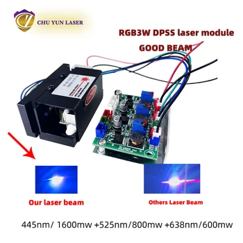 Brezplačna dostava DC12V rgb3w laser modul za DIY rgb laser za lasersko svetlobo deli