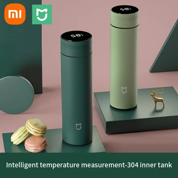 Xiaomi Prikaz Temperature Toplotne Vrč 304 Nerjavno Jeklo 500 ml Ustvarjalne Smart Thermos Steklenico Prenosni Poslovni Urad Pokal