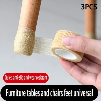 3pcs Večkratno uporabo Samolepilni Stol za Noge, ki Pokriva Anti-slip Tabela Noge Zaščito Pohištva Foot Pad Zavijanje blažilec 