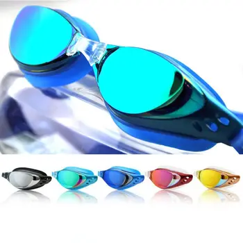 Strokovno Anti-UV Anti Fog Zaščito Objektiva Moški Ženske Plavanje Galvanizacijo Očala Nepremočljiva Nastavljiv Odraslih Plavati Očala