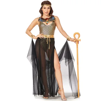 Seksi Dama Karneval Egipt Faraon Kleopatra Kostum Za Odrasle Starem Egiptu Kraljica Cosplay Halloween Fancy Stranka Obleko