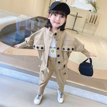 Deklice In Dečke Dela bo Ustrezala Spomladi Leta 2023 Novo Otrok korejska Različica Moda Baby Internet Slaven Suknjič Hlače Dva-delni Set