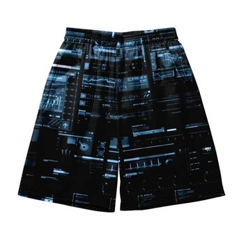Opomba Plaža Hlače za Moške in ženske oblačila 3D digitalni tisk priložnostne hlače Modni trend par Hlače