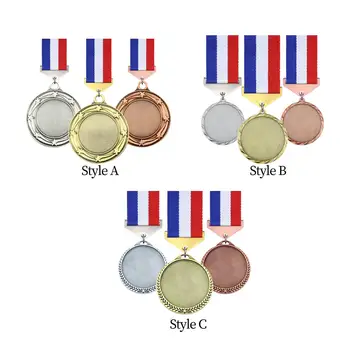 3 Kosov Kovin Medalje Cinkove Zlitine za Otroke, Odrasle Nagrado, Darilo z Vratu Trakovi za Igre Košarka Stranke Šolskih Športnih
