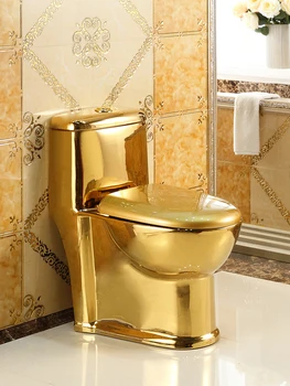 Gospodinjski Evropskem slogu flush zlato wc Gospodinjski majhna-velika vzmet voda-varčevanje in dezodoriranje keramični barve wc