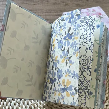Vintage Memo Blazine Material, Papir, Knjige Rastlin Cvetlični Cvetje DIY Scrapbooking Junk Journaingl Retro Ozadju Dekoracijo Papirja