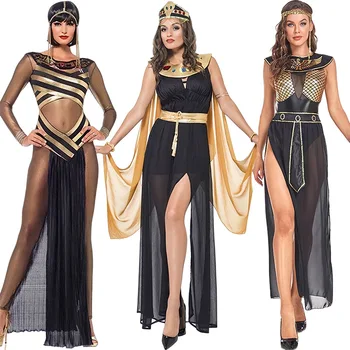 2023 Nove Seksi Egiptovski Kleopatra Kostum Ženske Kleopatra Roman, Skorpion, No Toga Haljo Grške Boginje Fancy Oblačenja Noša Obleke Zlato