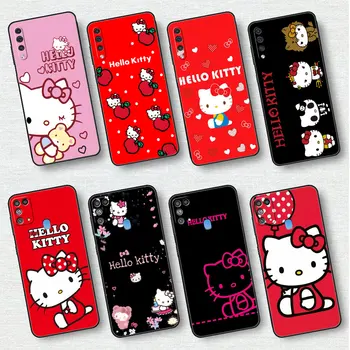 Hello Kitty Lovly Ohišje Za Samsung Galaxy A50 A20S A20e A70 A10 A40 A30 A10s A10e M51 M31s M13 Black Soft Telefon Kritje