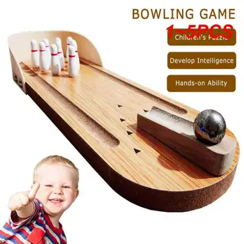Igra Bowling Lesa Razmišljanje Uresničevanje Roko Oči Usklajevanja Starš-otrok Interakcije Nežne Barve namizne Igre