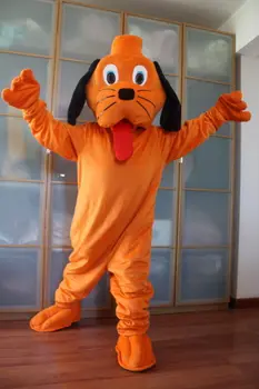 Novo Odraslih, Vroče Prodaje Pene Oranžna Pes Fancy Risanka Maskota Kostum Plišastih Božič Pustna Noč Čarovnic Maskota Kostum