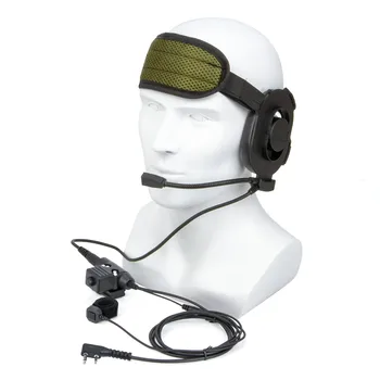 U94 PRITISNI in Prst Mikrofon PRITISNI in govori s Črno HD01 Taktično Bowman Elite II Radio Slušalke Slušalke za BAOFENG UV-5R za TK-3207