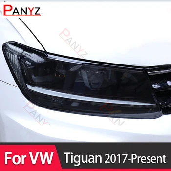Avtomobilski Žarometi Zaščitno folijo Žaromet Pregleden TPU Črno Nalepko Za Volkswagen VW Tiguan 5N MK2 2017-Danes Dodatki