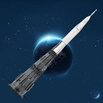 Gobricks MOC Prostor Serija 1:110 N1 Nosilno Raketo Gradnik nastavite Saturn Satelitsko Raziskovanje Raketni Model Opeke Otroci Igrače