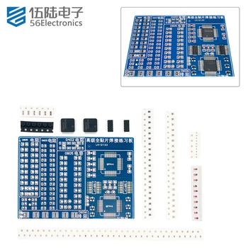 SMT Varjenje PCB Board Spajkanje Praksi Odbor Elektronsko Vezje Usposabljanje Suite DIY Kit