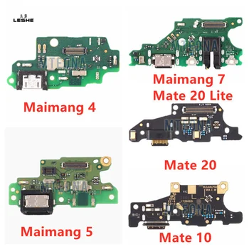 Original USB Priključek za Polnilnik za Polnjenje Vrata Za Huawei Maimang 4 5 7 Mate 10 20 Lite Dock Polnjenje Odbor Flex Kabel
