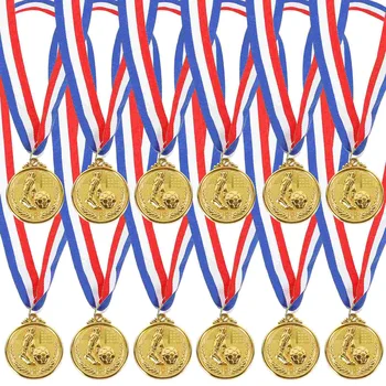 12 Kos Nogometni Pokal Medaljo Stranka Darila Medalje Nogomet za Študentske Kovin Cinkove Zlitine Konkurenco