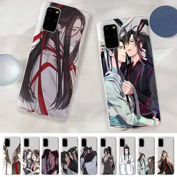 Anime Velemojster Mo Dao Zu Shi MDZS Primeru Telefon za Samsung S10 S20 lite S21 plus za Redmi Note8 9pro za Huawei P20 Jasno Primeru