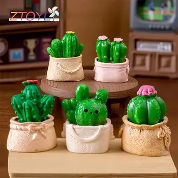 1Pc Miniaturni Kaktus Ornament Lutke Zajec Sočno, Posajenih Rastlin Mikro Krajine Dekoracijo Lutke Igrače, Miniature