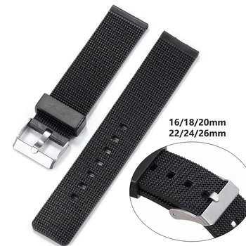 Univerzalni Watch Band 16 mm 18 mm 20 mm 22 mm 24 mm 26 mm Pametno Gledati Zamenjava Pasu Zapestnica Manšeta Plastičnih Watchband