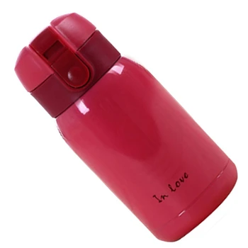 2X Mini iz Nerjavečega Jekla, Velik Trebuh Thermos Steklenico(Rose, Rdeča)200 ml