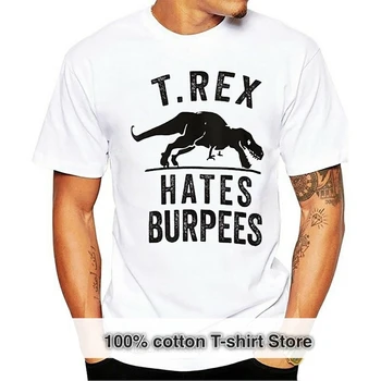T Rex Sovraži Burpees T Shirt swole vadbo fitnes teče teči fitspo kreten wod čepenje obama
