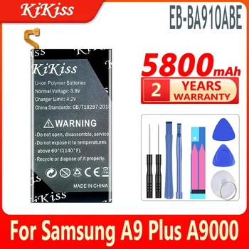 KiKiss EB-BA910ABE 5800mAh Baterija Za Samsung Galaxy A9 Pro A9Pro (2016) A9+ SM-A9100 SM-A910 SM-A910F SM-A910DS