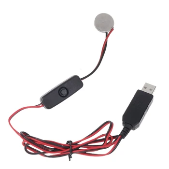1m USB na CR2032 3V Kabel Napajalni Kabel z Stikala za gumbaste Naprav