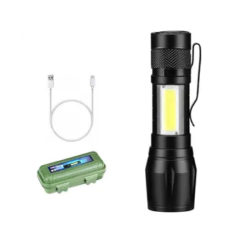 Vodoodporni Mini Svetilka LED Svetilka Kampiranje na Prostem Pohodništvo USB Polnilna Svetilka Noč Glare Šotor, Plezanje Svetilke