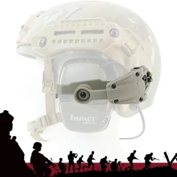 Taktično Elektronski Streljanje Earmuff Adapter bracket Za Howard Leight Vpliv Športne Slušalke Združljive z M-LOK Čelada progi