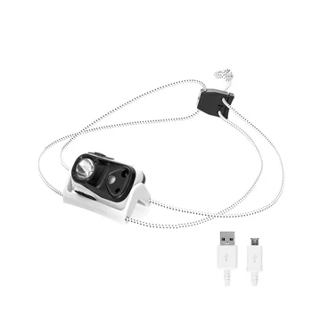Cob Led Smerniki Zaznavanje Rdeče Luči Ribolov Žarometa Mini USB Smerniki Vgrajeno Baterijo Večnamensko Lahki