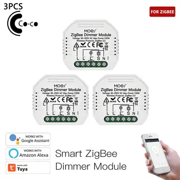Dimmer Modul Mini Delo Z Alexa Domov Preklopite Smart Stikalo 1/2 Način Smart Home Tuya Vklop Glasovnega Nadzora