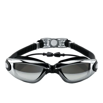 Ženske, Moški, Plavanje Očala Anti-Fog UV HD Silikonski Nastavljiv Očal, Potapljaške Očala Bazen Z Plastična Škatla