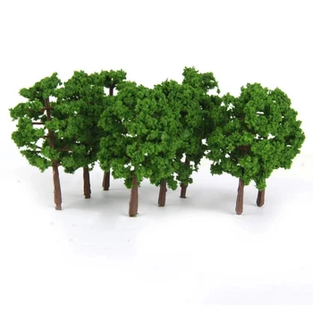 60pcs Model Tree Model Zgradbe Drevo, Dekorativni Plastični Drevo Simulacijo Umetno Drevo Za Vlak Železniška Scene Postavitev Dekor Model