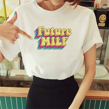 prihodnost milf tshirt ženske strip anime Y2K t-majice dekle oblikovalec manga oblačila