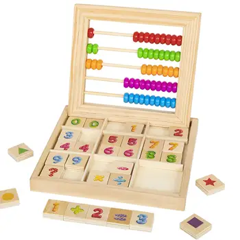 Število Blokov Igrače Začetku Izobraževalne Igrače in 30 Lesenih Število Blokov Število Blokov Matematike Igrače za Otroke, Malčke Otroke Starosti 3 ++ 