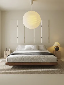 Minimalističen, brez glav posteljo, masivnega lesa, zakonska postelja, Nordijska posteljo, moderno in minimalistično tatami