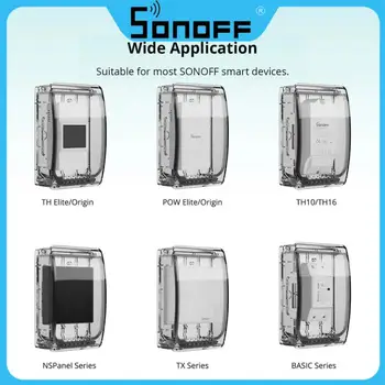 SONOFF Nepremočljiva Polje R2 Vodo-odpornih Združljiv Z SONOFF TH Elite/ TH Izvora/ POW Elite/ POW Izvora/ M5/ TX/ NSPanel