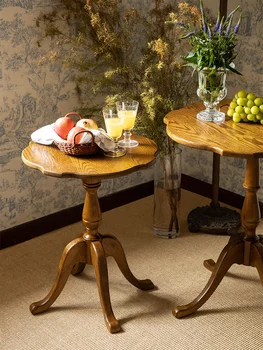 Ameriški stil, vse iz masivnega lesa retro mizico, majhne enote, kavč, balkon, majhno okroglo mizo, klubsko mizico, posteljne kotu