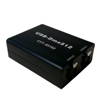 Črn USB-DMX Krmilnik za Razsvetljavo DMX512 Krmilnik Podporo MA Onpc Freestyler+3D DJ USB DMX Vmesnik