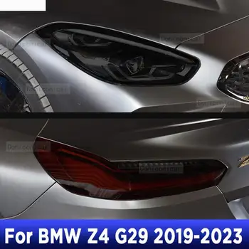 Za BMW Z4 G29 2019-2023 Avtomobilski Žarometi Odtenek Prekajene Črn Zaščitni Pokrov, Film Varstvo Pribor Nalepke Žaromet PPFfilm