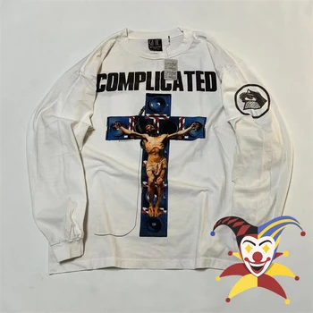 Saint Michael Jezus Križ Print Majica s kratkimi rokavi Moški Ženske Oprati T-shirt Vrhovi Tee
